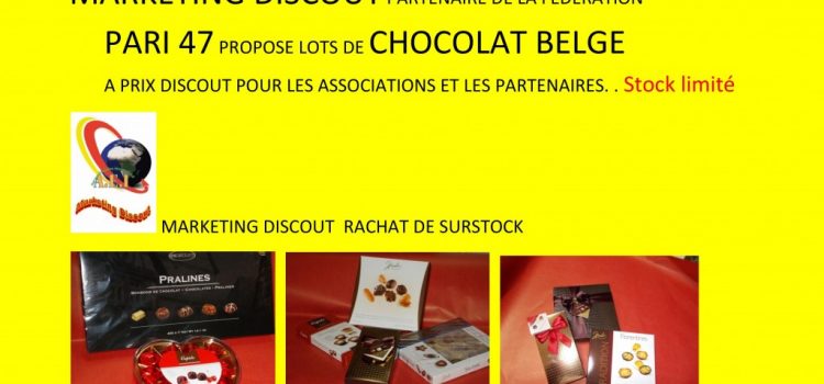 Lots de chocolats belges à prix “discout” Lots de chocolats belges à prix “discout”