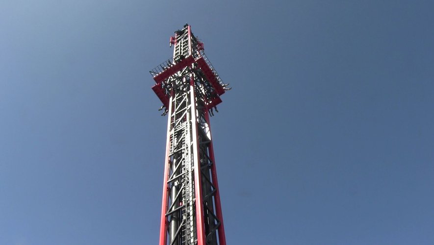 Exclusif : les premières images de Dark Tower, l'attraction choc du parc Walibi d'Agen - ladepeche.fr